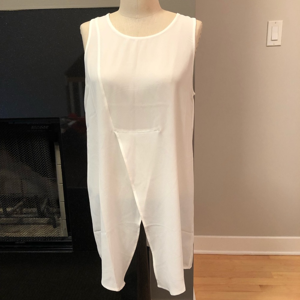 ASTR white long blouse medium